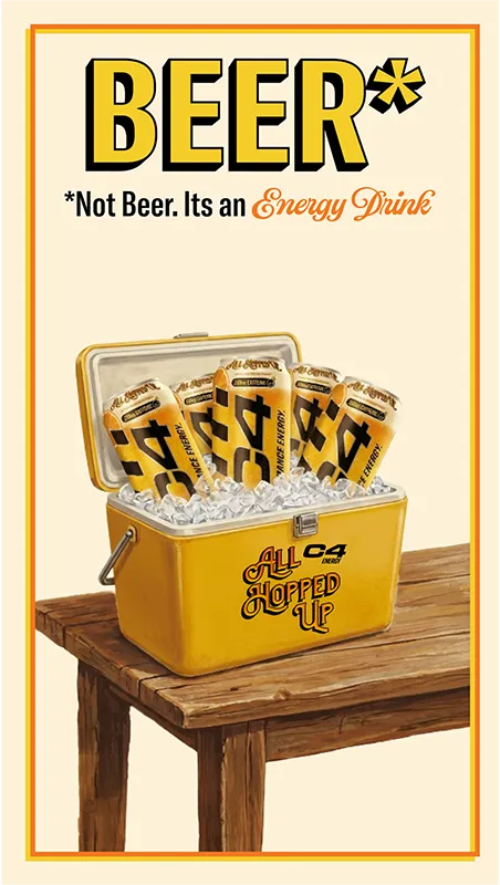 C4 All Hopped Up poster: Beer