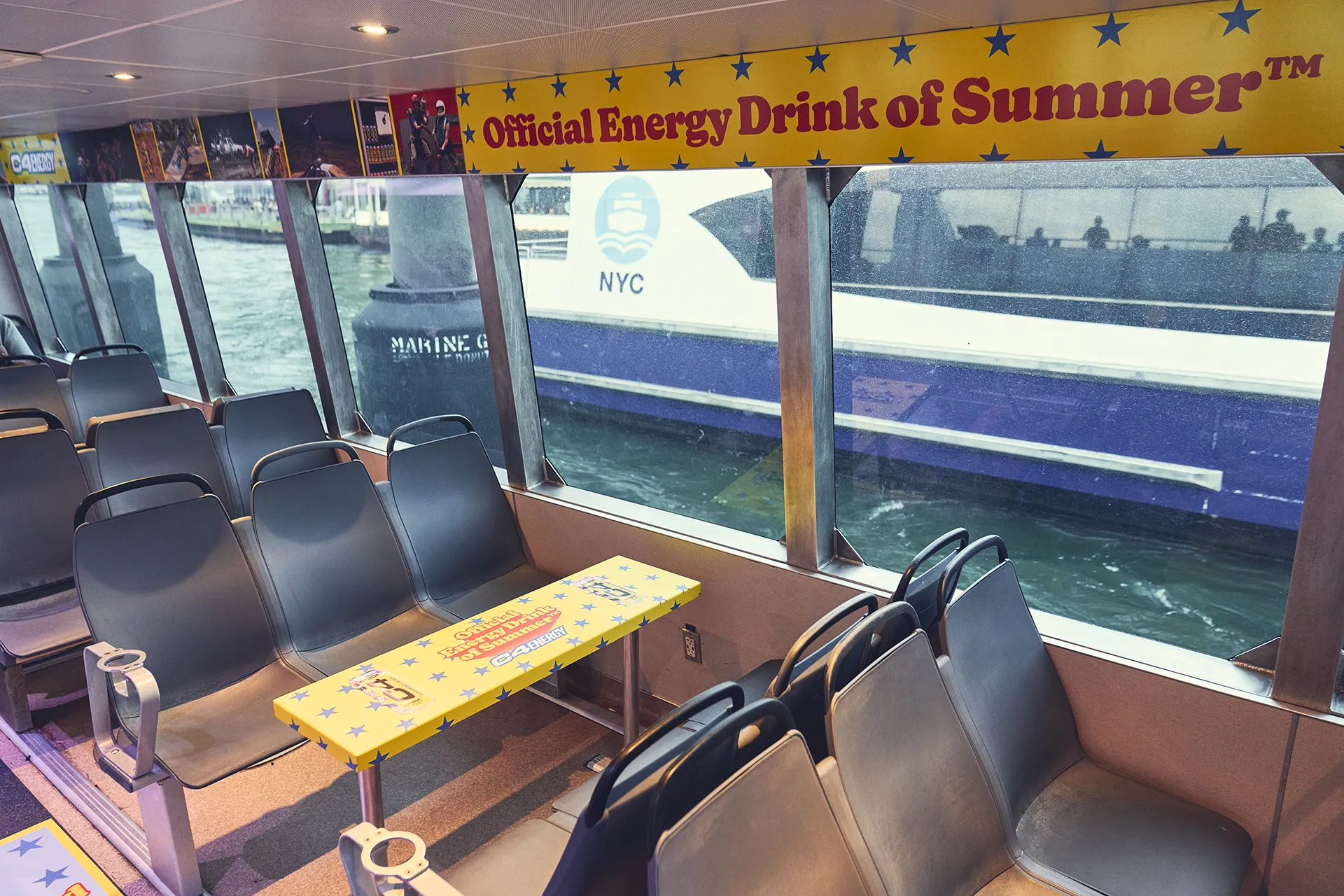 C4 Energy NYC ferry environmental brand takeover